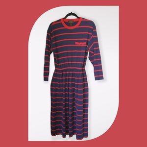 Vintage Eddie Bauer Striped Dress with POCKETS!
